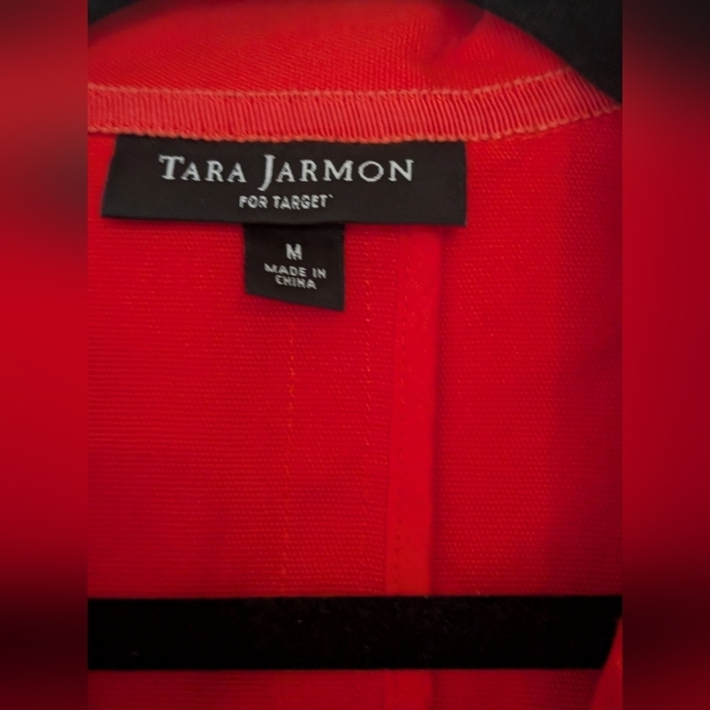 Tara Jarmon Vibrant Red Trench Coat NWOT - Picture 6 of 12